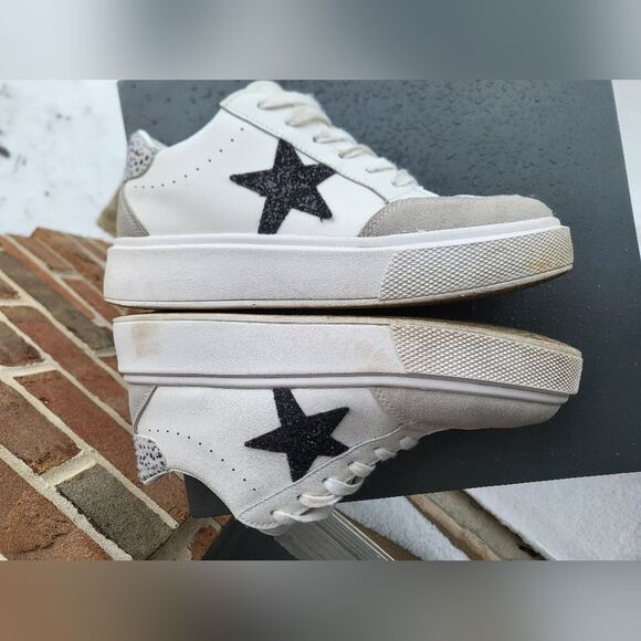 Women's Vintage Havana Ream Cheetah  Hide Platform Sneaker Sz 7.5 - Picture 8 of 11